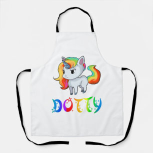 Dotty Unicorn Apron