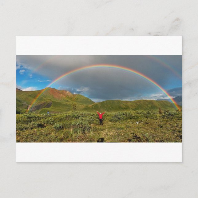 Double Alaskan rainbow, real photo! Postcard (Front)