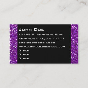 Double Amethyst Border Business Card