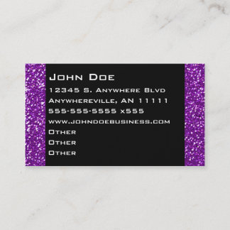 Double Amethyst Border Business Card
