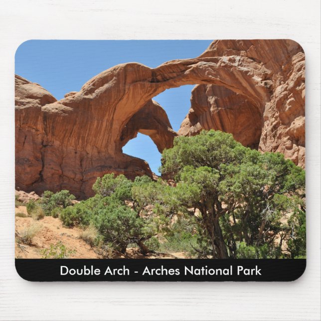 Double Arch - Arches National Park Mouse Mat (Front)
