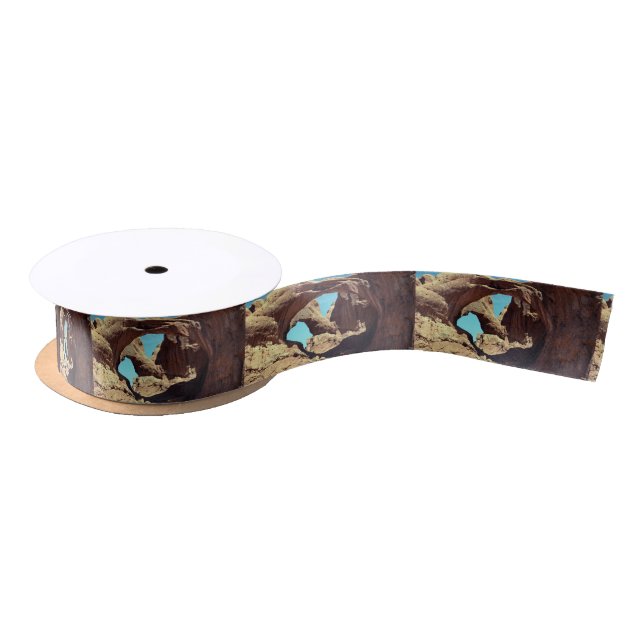 Double Arch Utah Desert Landscape Photo Satin Ribbon (Spool)