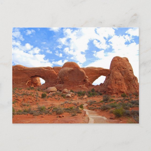 Double Arches, Arches National Park, Utah Postcard (Front)