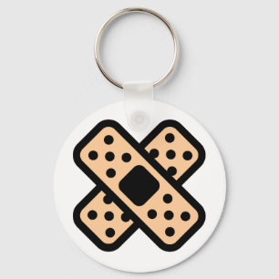 double band-aid key ring