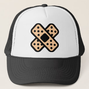 double band-aid trucker hat