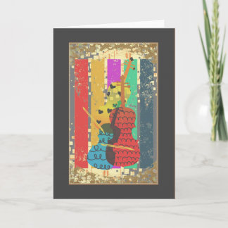 Double Bass And Music Notes