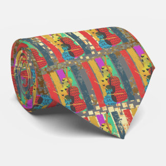 Double Bass And Music Notes Tie