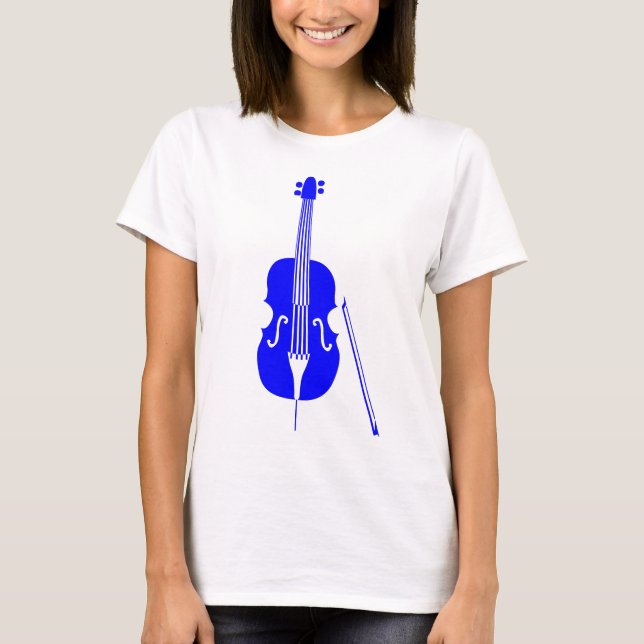 Double Bass - Blue T-Shirt (Front)