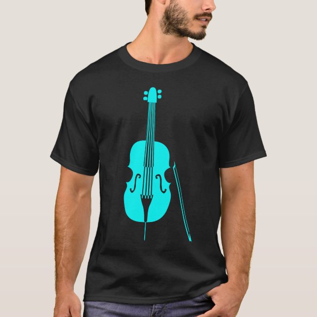 Double Bass - Cyan T-Shirt (Front)