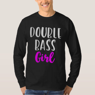 Double Bass Girl Player Women Cute T-Shirt