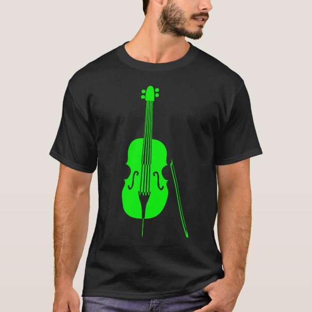 Double Bass - Green T-Shirt (Front)