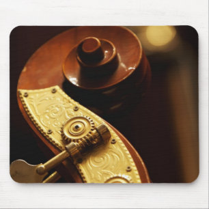 Double bass headstock 2 mouse mat