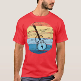 Double Bass Music Notation Bassist String Musician T-Shirt