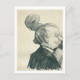 Double-Bass Player (F1244cv) Van Gogh Fine Art Postcard