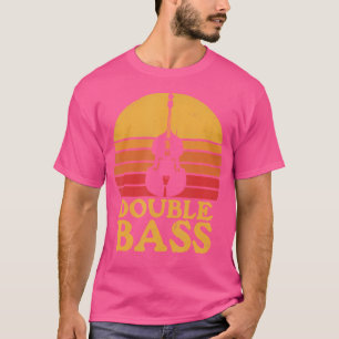 Double Bass Player Retro Funny Upright Instrument T-Shirt