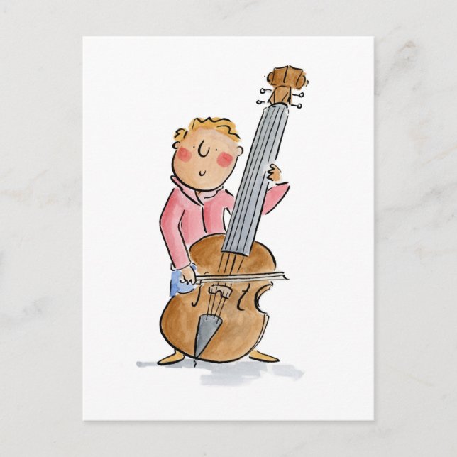 Double Bass Postcard (Front)
