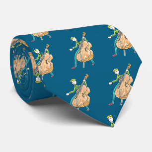 Double Bass Stickman Tie