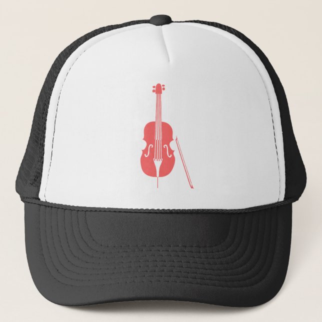 Double Bass - Tropical Pink Trucker Hat (Front)