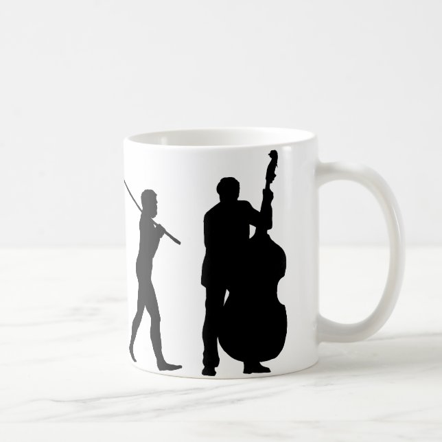 Double Bassist Coffee Mug (Right)