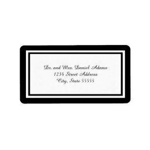 Double Black Trim - Address Label