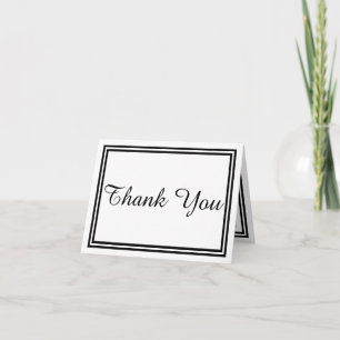 Double Black Trim - Thank You Card