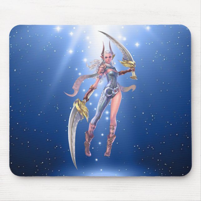 Double Bladed Elf Mouse Mat (Front)