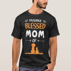 Double Blessed Mum Just A Mum Who Loves Her Cat An T-Shirt
