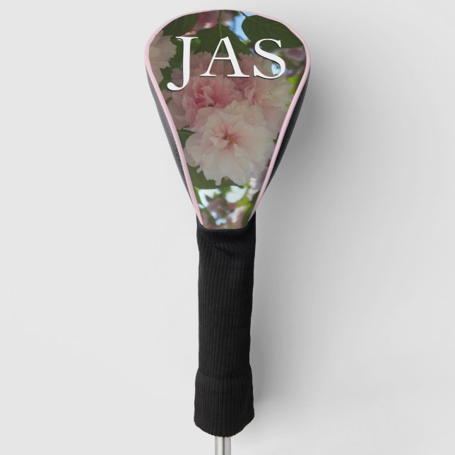 Double Blossoming Cherry Tree I Spring Floral Golf Head Cover (Front)