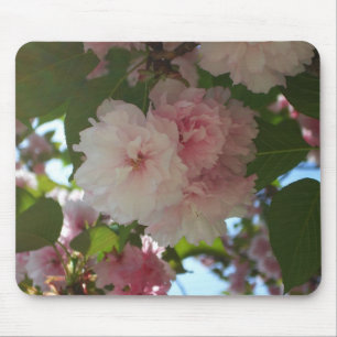 Double Blossoming Cherry Tree I Spring Floral Mouse Mat
