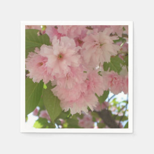 Double Blossoming Cherry Tree II Spring Floral Napkin