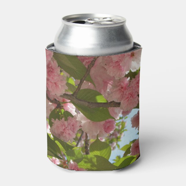 Double Blossoming Cherry Tree III Spring Floral Can Cooler (Can Front)