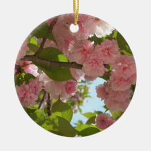 Double Blossoming Cherry Tree III Spring Floral Ceramic Tree Decoration