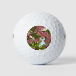 Double Blossoming Cherry Tree III Spring Floral Golf Balls