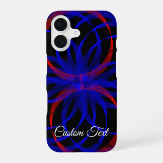 Double Blueberry Color Geometric iPhone 16 Case