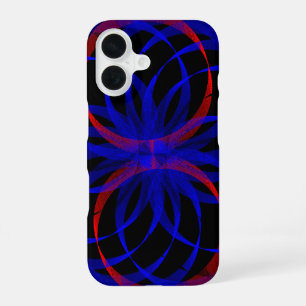 Double Blueberry Color Geometric iPhone 16 Case
