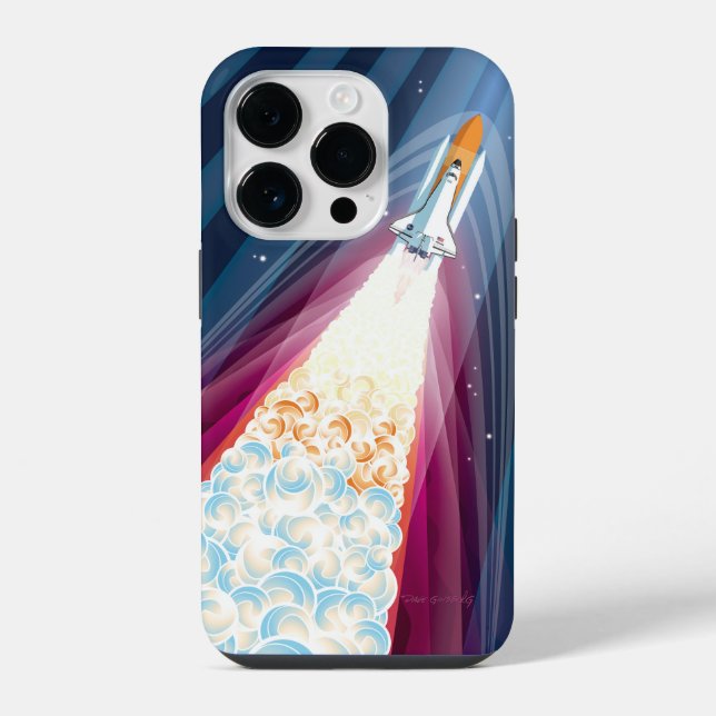 Double Boosted (Space Shuttle Launch) iPhone Case (Back)