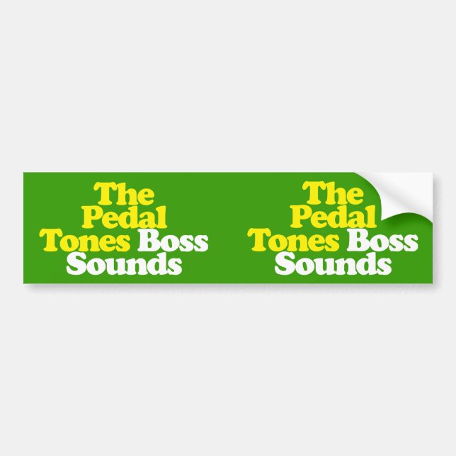 Double Boss Bumper Sticker (Front)