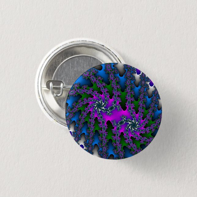 Double Burst 3 Cm Round Badge (Front & Back)