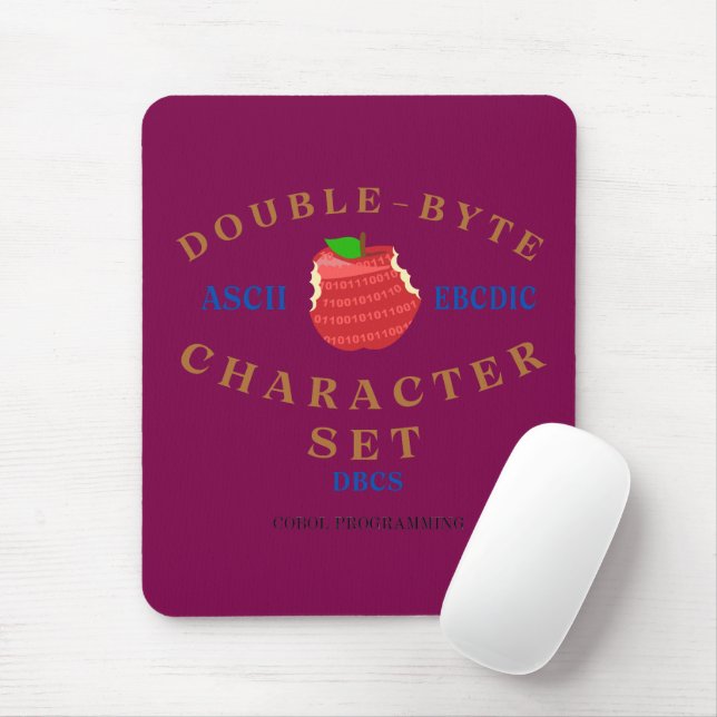 Double-byte Character Set in Cobol Programming Mouse Mat (With Mouse)