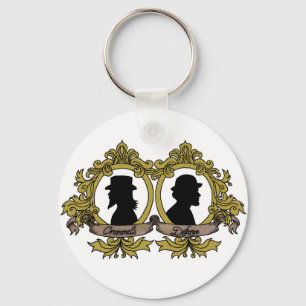 Double Cameo Keychain