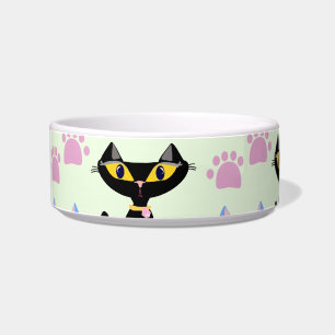 Double Cat Pattern Bowl