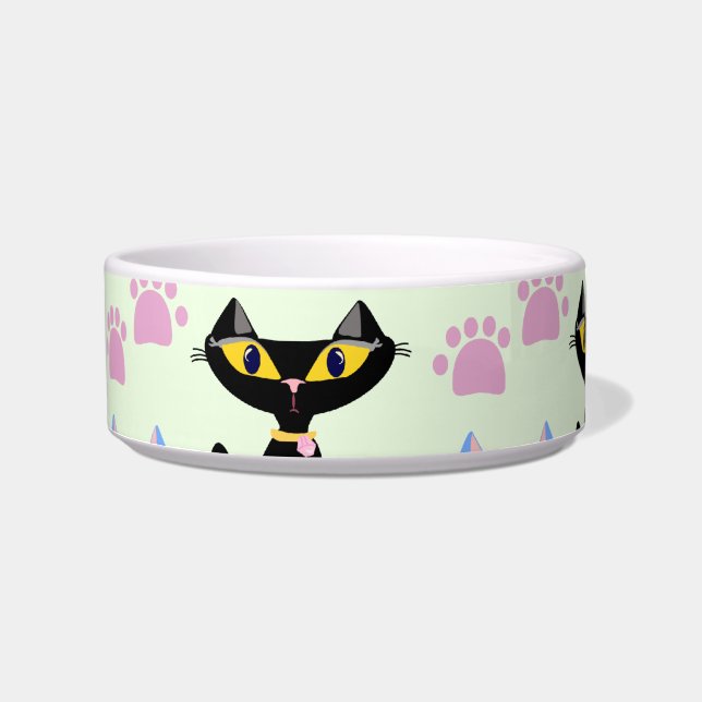 Double Cat Pattern Bowl (Front)