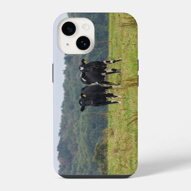 Double Cattle Trouble iPhone Case (Back)