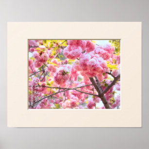 Double Cherry Blossom: Matsumae-benimurasaki Poster