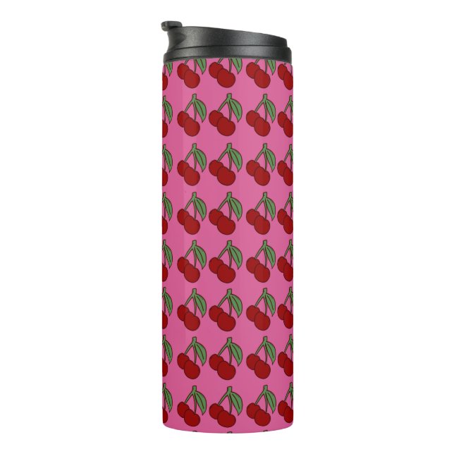 Double Cherry  Thermal Tumbler (Rotated Right)
