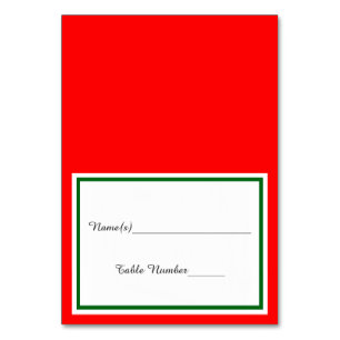 Double Christmas Trim - Escort Card