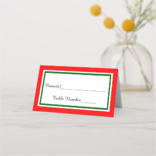 Double Christmas Trim - Escort Card