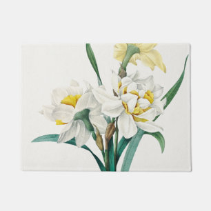 Double Daffodil, Pierre-Joseph Redouté, 1827 Doormat