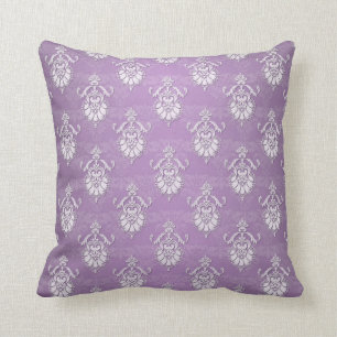 Double Damask Lavender Purple Cushion