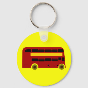 Double Deck Bus Key Ring